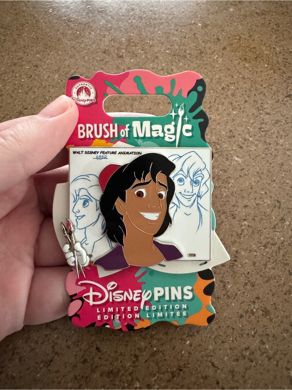 Brush of Magic - Aladdin - Limited Edition 3750 Disney Pin